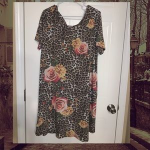 Oddy sz 1xl dress with pockets cross cross back